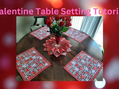 DIY Valentine Table Center Piece Tutorial
