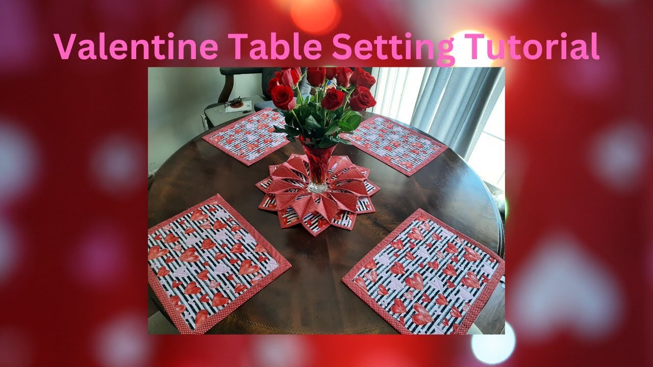 DIY Valentine Table Center Piece Tutorial