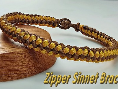 DIY Zipper Sinnet Bracelet | Macrame Bracelet Tutorial