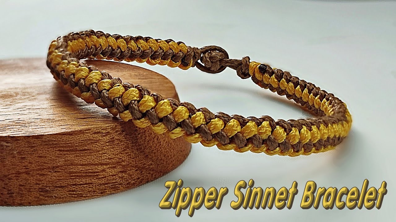 DIY Zipper Sinnet Bracelet | Macrame Bracelet Tutorial