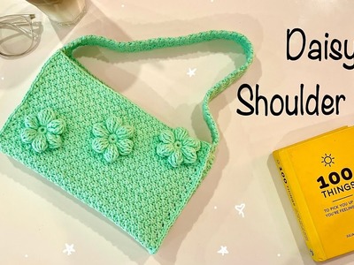 Easy Crochet Daisy Shoulder Bag Tutorial ???? Crochet Suzette Bag Stitch DIY