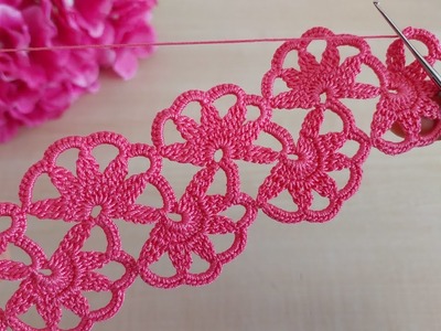 Fantastic How to Crochet a Beautiful Flower Pattern Lace | Step-by-Step Tutorial for Beginners