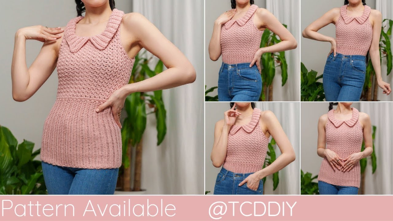 How to Crochet a Collared Vest | Pattern & Tutorial DIY