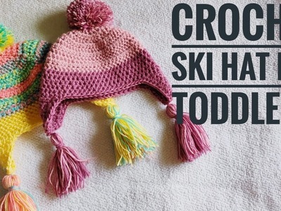 HOW TO CROCHET A SKI- HAT | FOR TODDLERS | @CRAFT ADDICT | TUTORIAL | EP - 55 | ENGLISH
