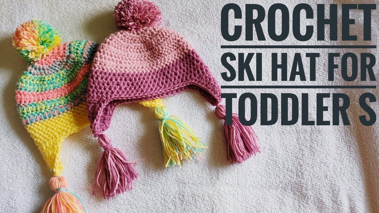 HOW TO CROCHET A SKI- HAT | FOR TODDLERS | @CRAFT ADDICT | TUTORIAL | EP - 55 | ENGLISH