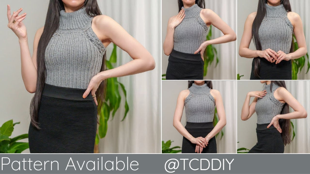 How to Crochet: Cable Stitch Turtleneck | Pattern & Tutorial DIY
