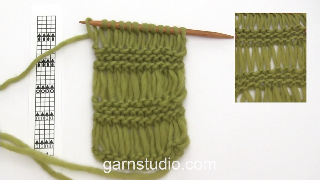 How to knit A.1 in DROPS 153-22