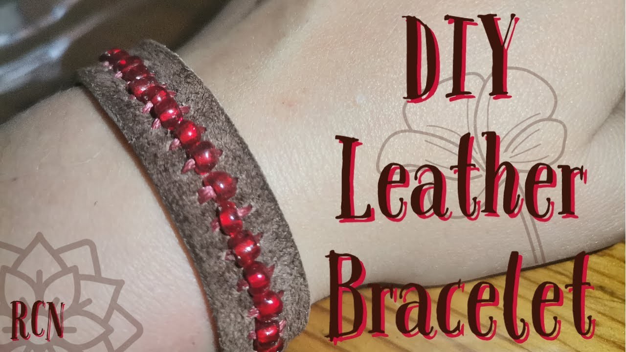 How to Make a DIY Leather Bracelet (Tutorial) | Leather Bracelet | DIY friendship Bracelet