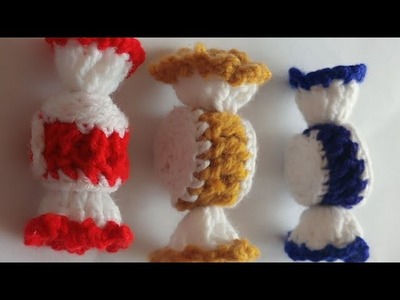 How to make crochet candy.Tunisian knitting.Beauty of Crochet.@saritascreation