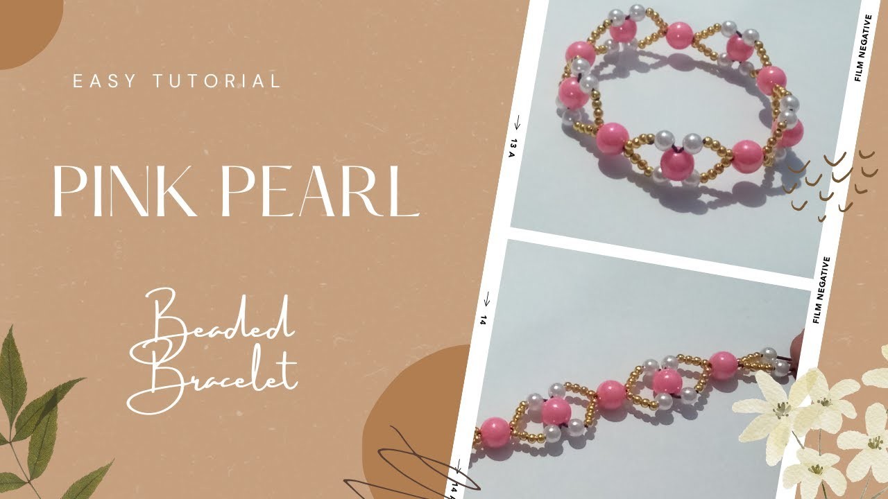 How to make DIY Pink Pearl Beaded Bracelet II Coookie_Ash