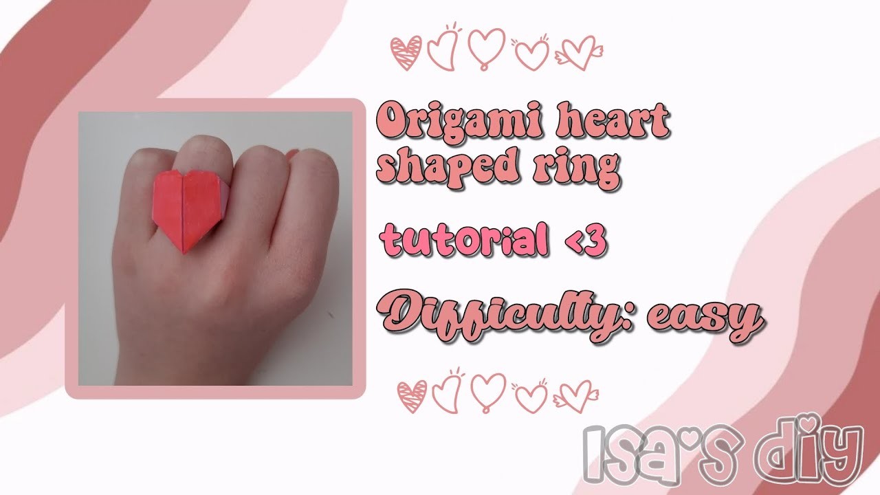 HOW TO MAKE HEART #origami #ring ♡•EASY TUTORIAL•♡ || #diy #handmade #paper #cool #trending #cute