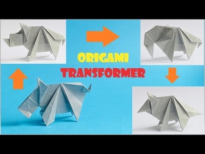 How to make Origami Transformer, step by step tutorial