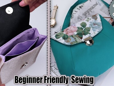 HOW TO SEW LOVELY BAG DIY Tutorial Purse Bag Sewing Beginner Friendly
