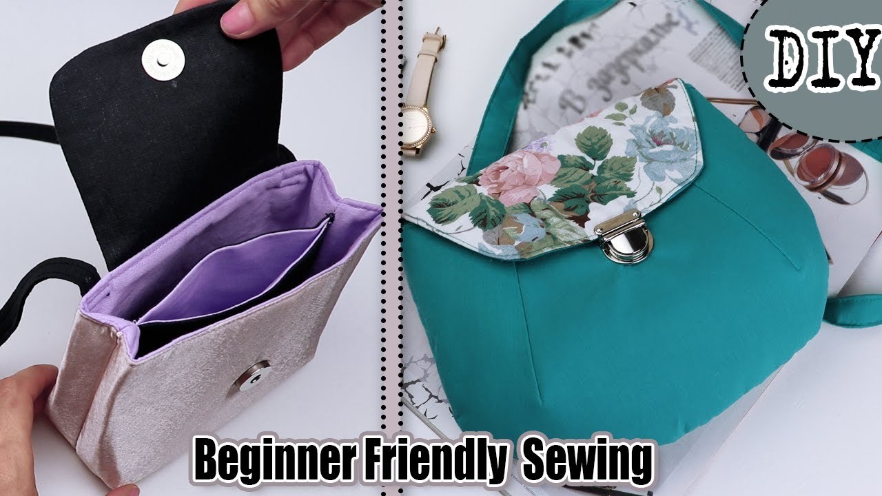 HOW TO SEW LOVELY BAG DIY Tutorial Purse Bag Sewing Beginner Friendly