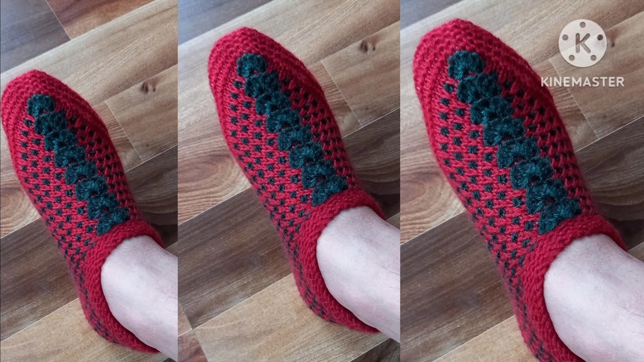 Ladies Flower Socks Knitting || New Knitting Pattern For Ladies Slipper.Socks.Booties.Jurzb