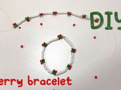 Making bracelets tutorial | cherry bracelet | DIY | handmade with love by Simie