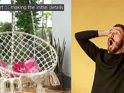 Reacting to a DIY Macrame Swing Tutorial: Crafting a Cozy Hanging Seat | THE TOP KNOTT #craft #swing