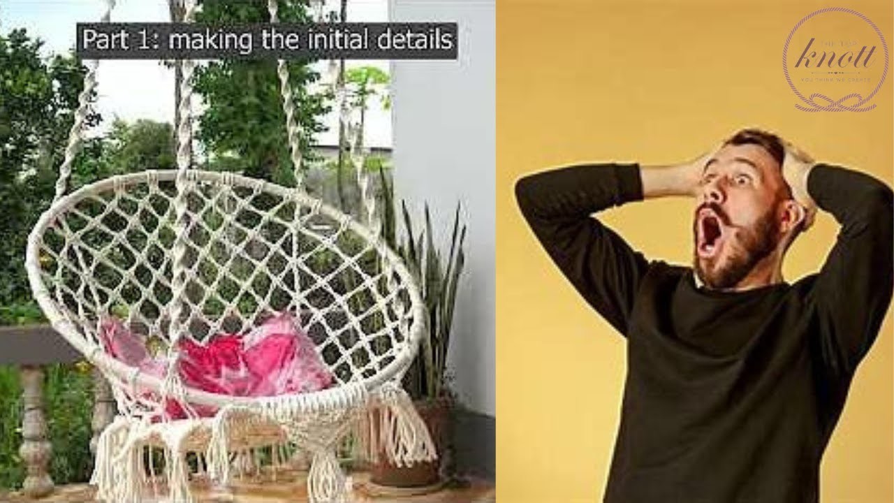 Reacting to a DIY Macrame Swing Tutorial: Crafting a Cozy Hanging Seat | THE TOP KNOTT #craft #swing