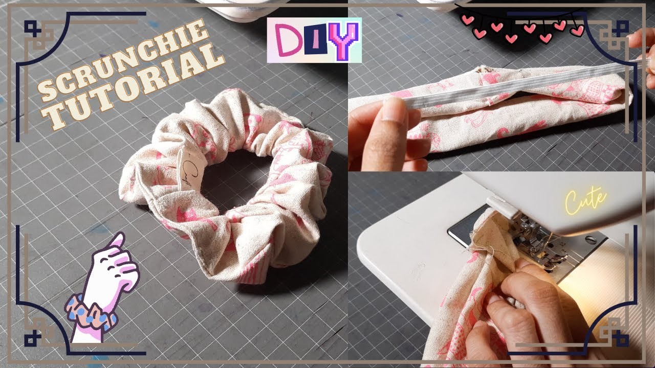 Scrunchie Tutorial, Scrunchie DIY, How To Make Scrunchie