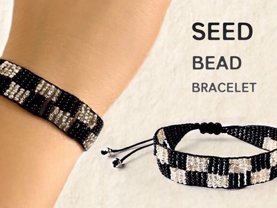 Seed Bead Bracelet Tutorial | Adjustable Seed Bead Bracelet | Macrame Bracelet with Seed Beads