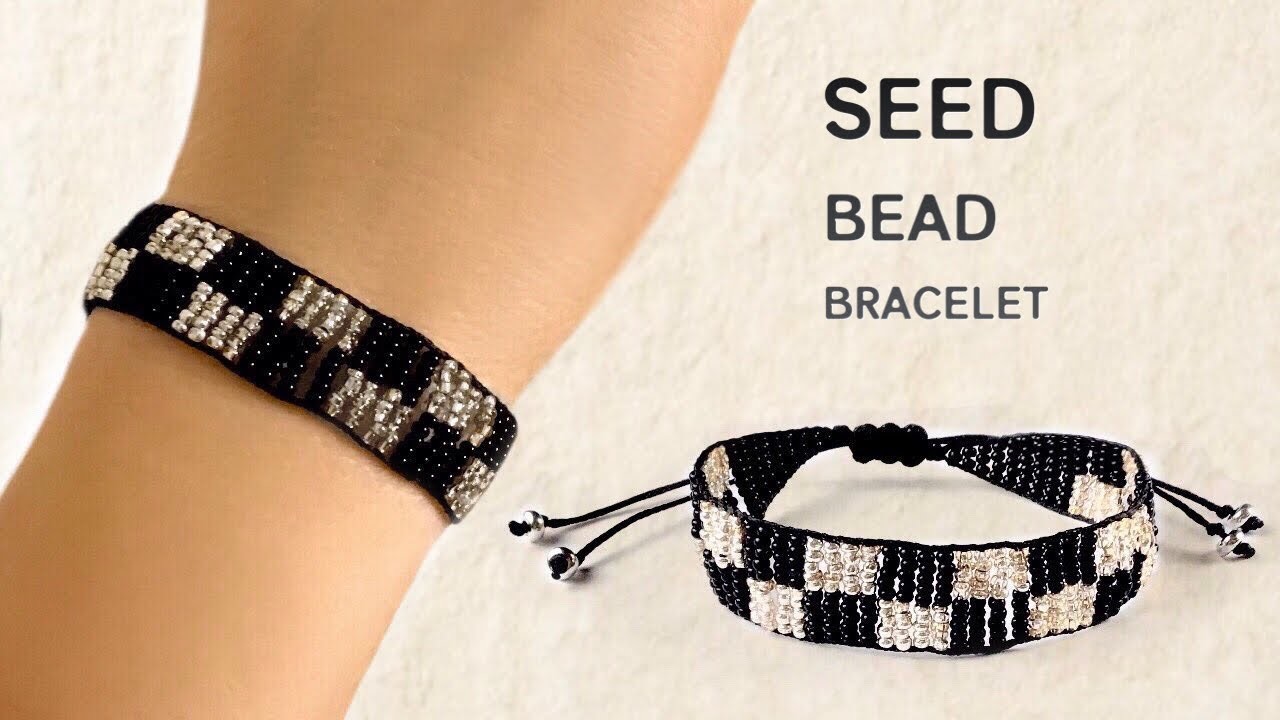 Seed Bead Bracelet Tutorial | Adjustable Seed Bead Bracelet | Macrame Bracelet with Seed Beads