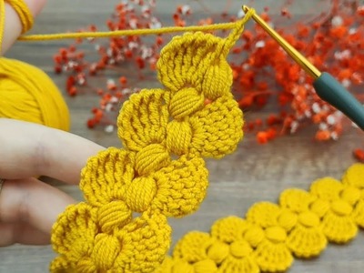 ????so beautiful ???????? very easy crochet hair band ???? çok kolay tığişi saç bandı ????