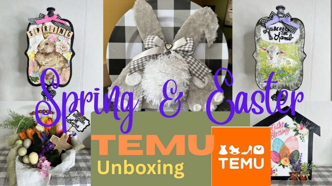 Spring and Easter Decor.DIY’s | TEMU UNBOXING