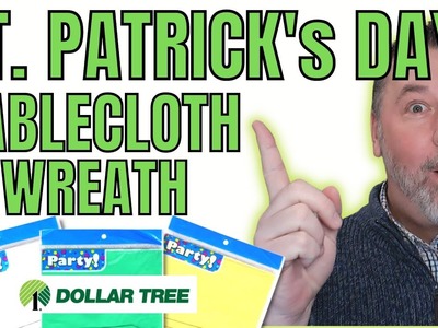 St Patrick's Day Wreath DIY - How to Make a Tablecloth Wreath