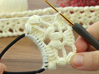 That's incredible. !!!! ???????? very easy filled crochet hair band making #crochet #knitting
