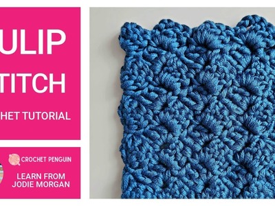 Tulip Crochet Stitch For Beginners | How To Knit The Tulip Stitch | Crochet Stitches