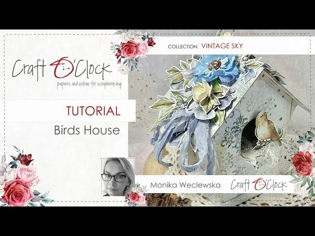 TUTORIAL - Birds House - VINTAGE SKY created by @MonikaWeclewskaakapaperMona