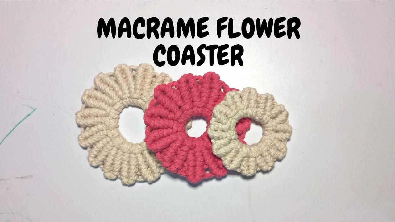 Tutorial Macrame Flower Coaster | DIY Macrame Flower Coaster