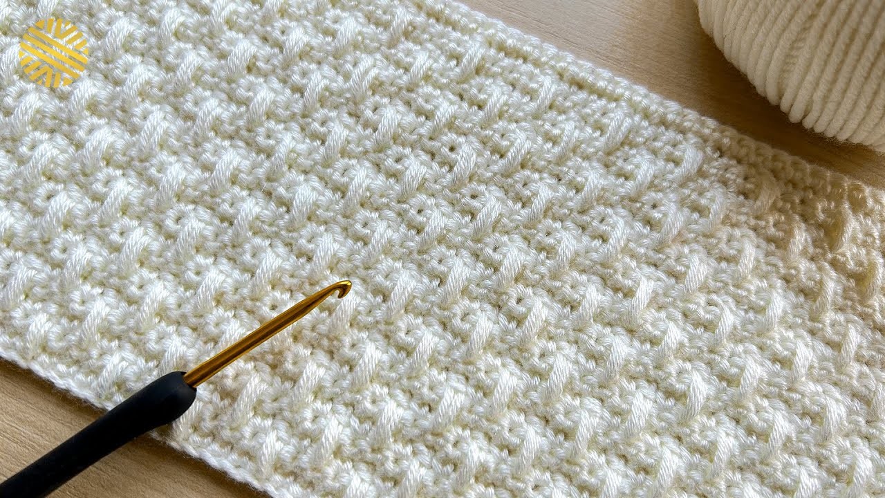 UNIQUE & EASY Crochet Pattern for Beginners! ???? UNUSUAL Crochet Stitch for Baby Blanket, Bag & Scarf