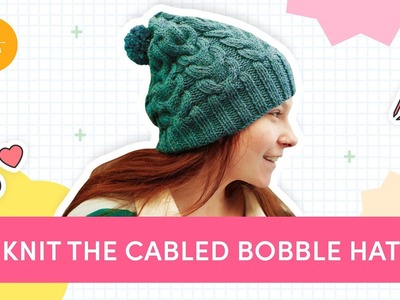 Unlock Your Knitting Mastery - Try This FREE Cabled Bobble Hat Pattern!