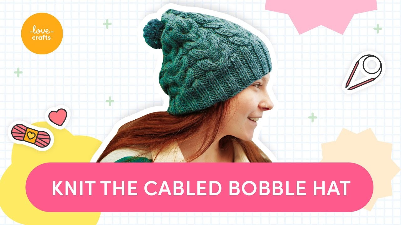 Unlock Your Knitting Mastery - Try This FREE Cabled Bobble Hat Pattern!