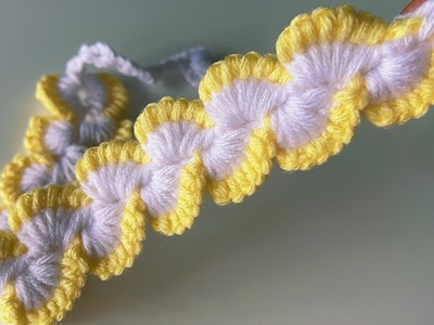 Wow ???? Super easy Tunisian knitting model , How to Crochet headband