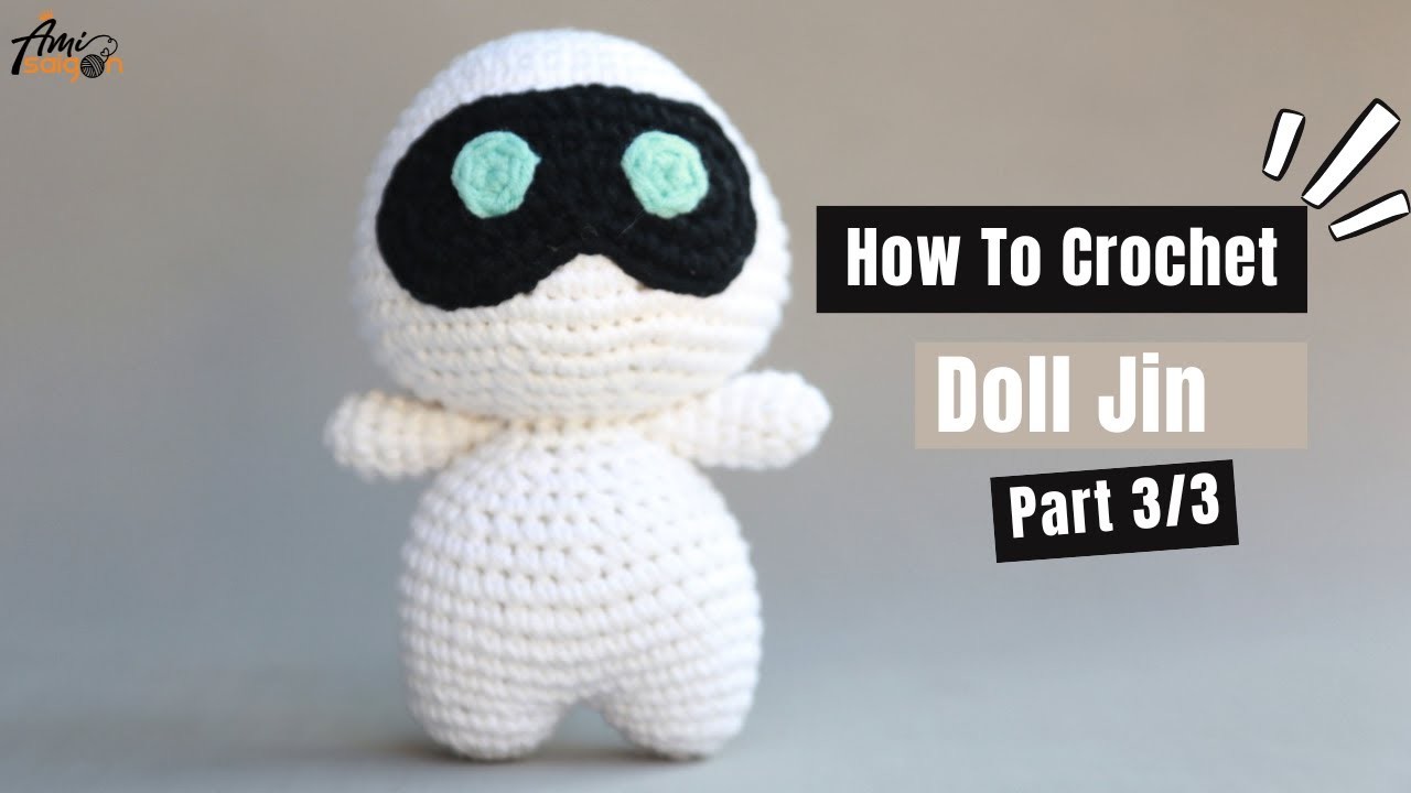 #454 |  Amigurumi Doll Jin (3.3)| How To Crochet Animal Amigurumi | @AmiSaigon