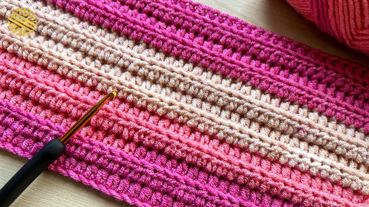 ⚡️ABSOLUTE EASY Crochet Pattern for Beginners!⚡️PRETTY Crochet Stitch for Blanket, Bag, Scarf & Hat