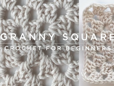 Basic Granny Square - Crochet tutorials for beginners | CrochetObjet knitting