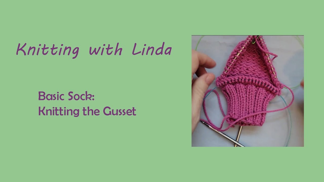 Basic Sock: How to Knit the Gusset