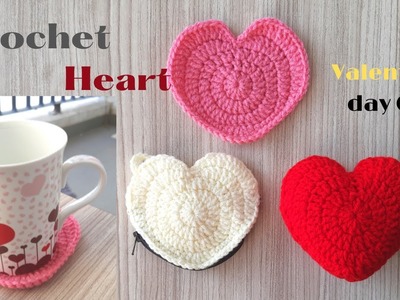 Crochet small heart pattern| crochet beginners heart #crochet #crochetgifts  #crochetamigurumi #diy