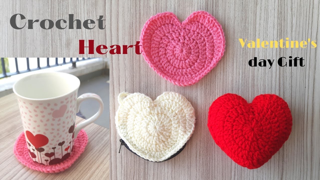 Crochet small heart pattern| crochet beginners heart #crochet #crochetgifts  #crochetamigurumi #diy