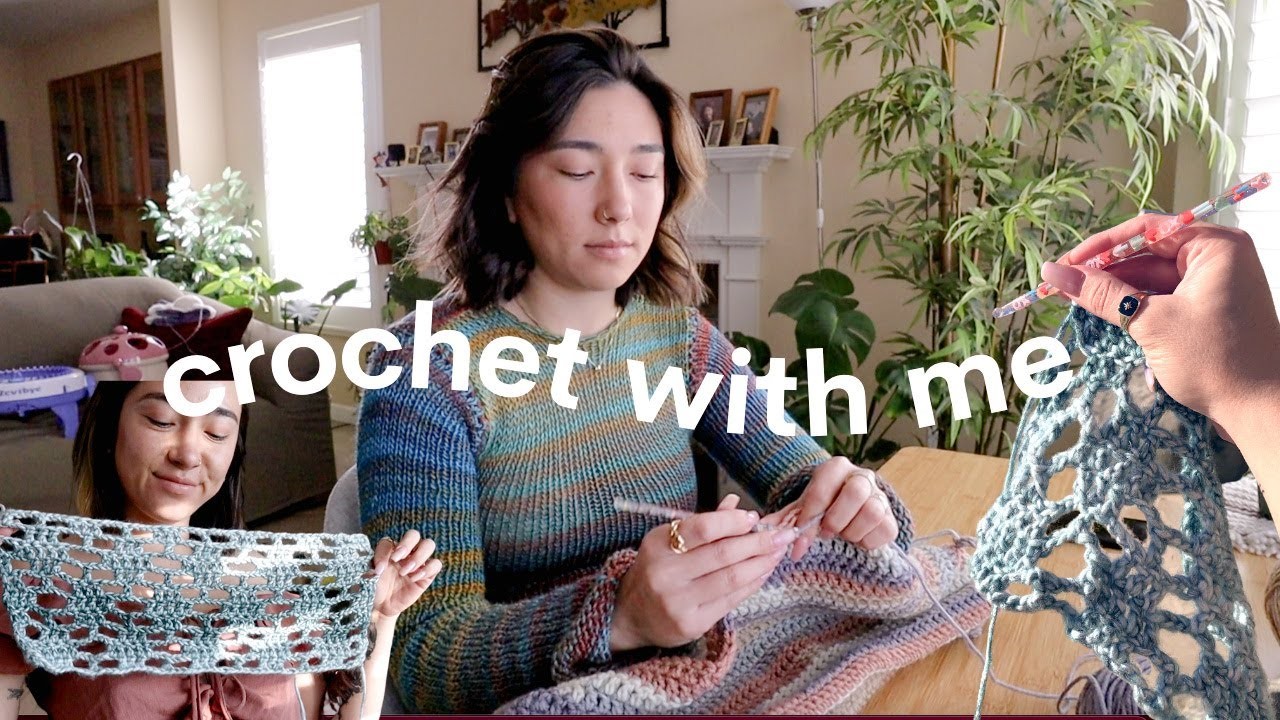 Crochet with me | lounge shorts, knit dress, lace bolero
