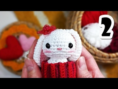 DIY Conejo cupcake mini Parte 2 - Tutorial amigurumi crochet.ganchillo paso a paso en español