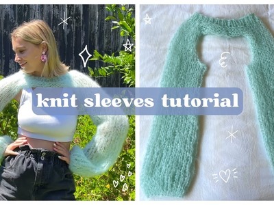 Easy customisable sleeves.shrug.bolero | knit tutorial