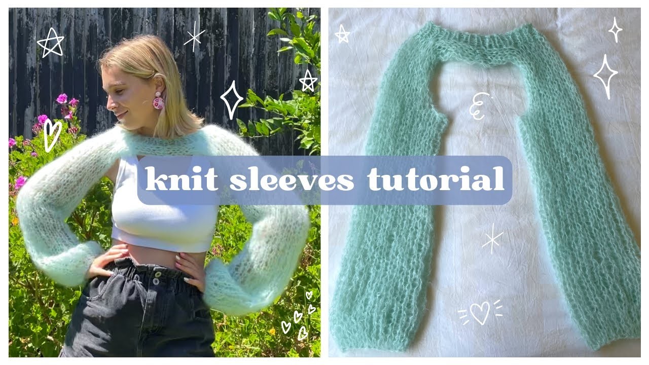 Easy customisable sleeves.shrug.bolero | knit tutorial