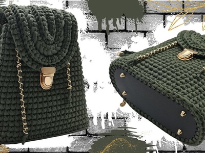 How to crochet a backpack. Crochet backpack. crochet bag