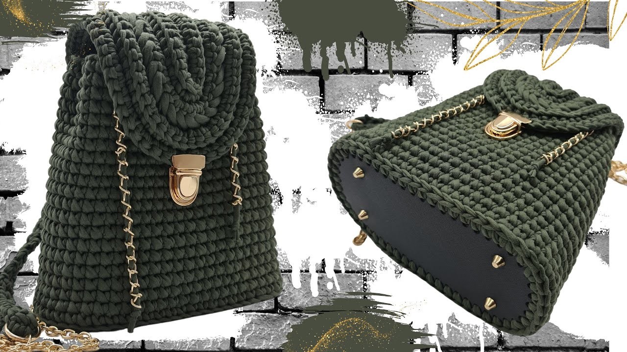 How to crochet a backpack. Crochet backpack. crochet bag