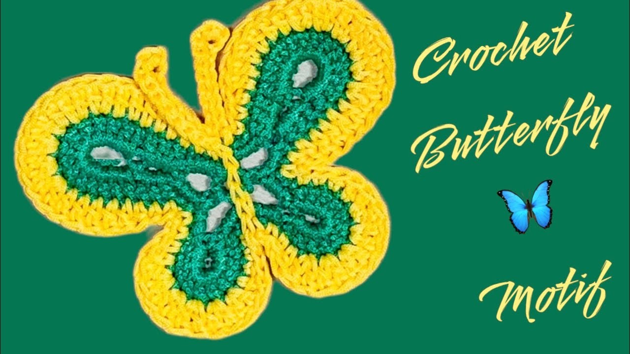 How to Crochet a Butterfly motif