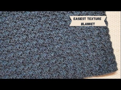 How To Crochet A Easiest Texture Blanket Easy Crochet Blanket Pattern